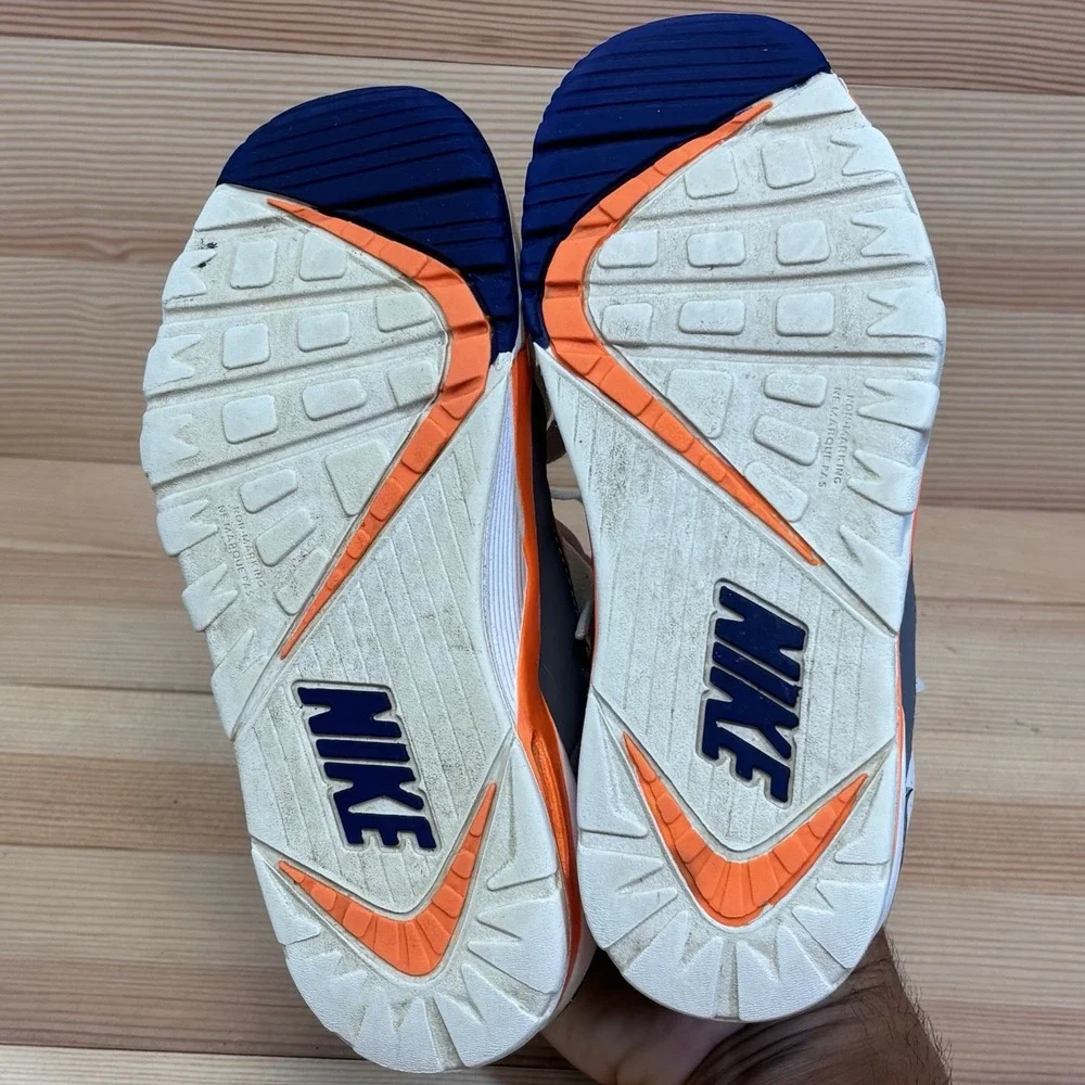Nike Air Trainer SC High Kids White Orange Concord DV2353-100 Sz 1Y Bo Jackson